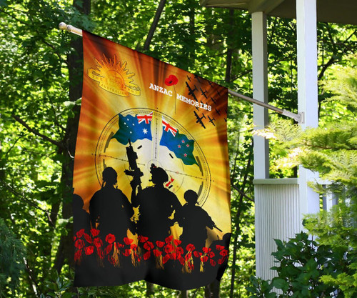 Australia And New Zealand Anzac Day Flag - Anzac Memories Ver1