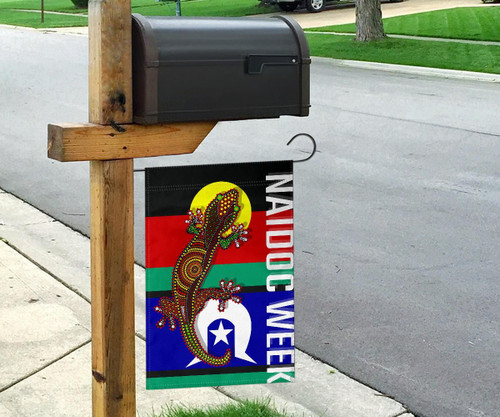 Australia Naidoc Week Flag - Indigenous Australian Lizard - Happy Naidoc Australia Naidoc Week Flag - Indigenous Australian Lizard - Happy Naidoc