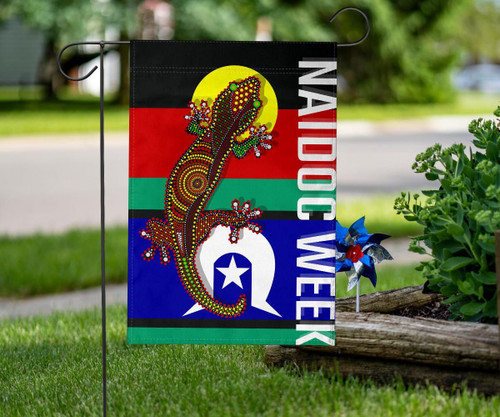 Australia Naidoc Week Flag - Indigenous Australian Lizard - Happy Naidoc Australia Naidoc Week Flag - Indigenous Australian Lizard - Happy Naidoc