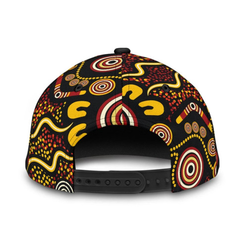 Australia Aboriginal Cap - Aboriginal Dot Art Painting VER2 Australia Aboriginal Cap - Aboriginal Dot Art Painting VER2