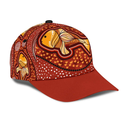 Australia Aboriginal Cap - Aboriginal Art Painting And Fish Australia Aboriginal Cap - Aboriginal Art Painting And Fish