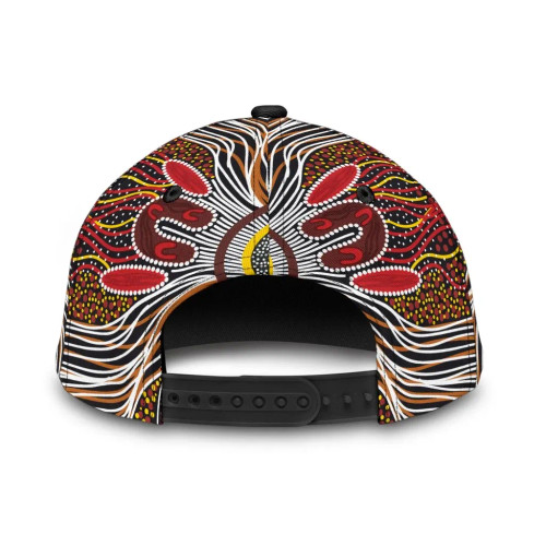 Australia Aboriginal Cap - Aboriginal Dot Art Painting VER 10 Australia Aboriginal Cap - Aboriginal Dot Art Painting VER 10