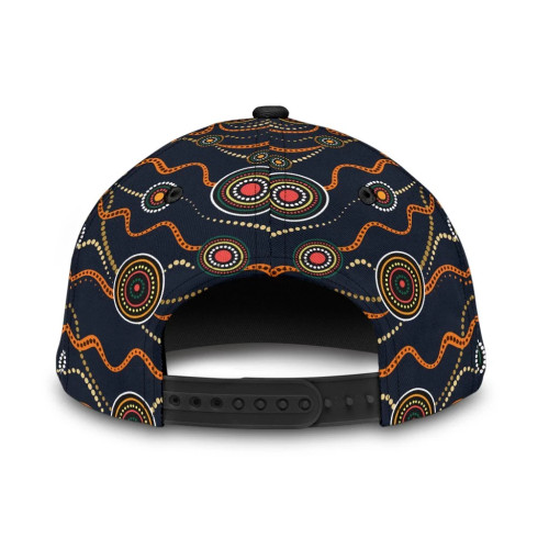 Australia Aboriginal Cap - Aboriginal Dot Art Painting VER1 Australia Aboriginal Cap - Aboriginal Dot Art Painting VER1