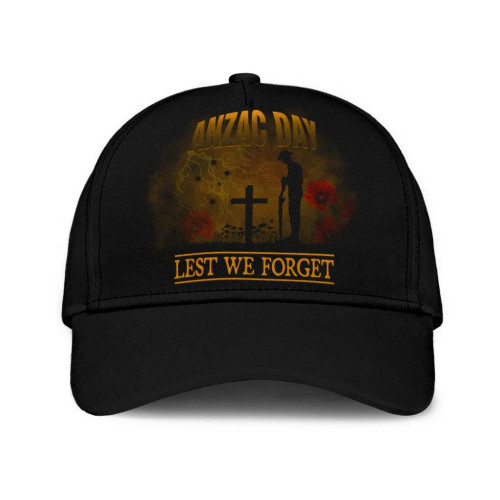 Australia Anzac Cap - Lest We Forget 2D Style (Gold) Australia Anzac Cap - Lest We Forget 2D Style (Gold)