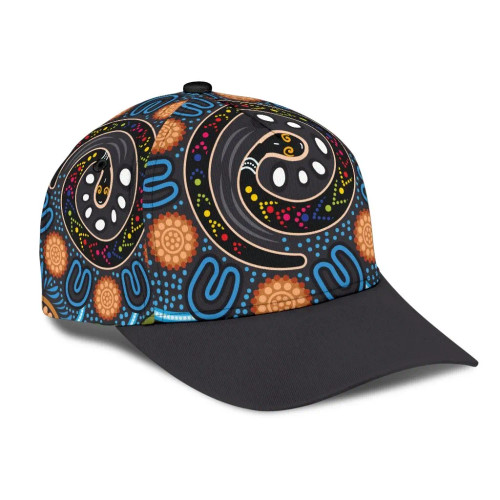 Australia Aboriginal Cap - Aboriginal Art Painting And Snake Australia Aboriginal Cap - Aboriginal Art Painting And Snake
