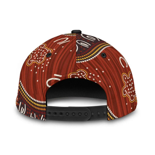 Australia Aboriginal Cap - Aboriginal Dot Art Painting Ver 16 Australia Aboriginal Cap - Aboriginal Dot Art Painting Ver 16
