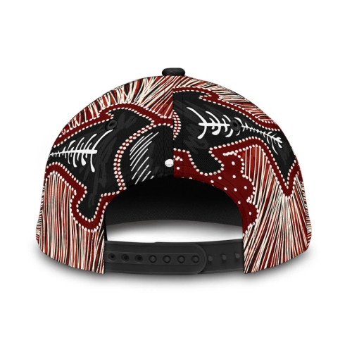 Australia Aboriginal Cap - Aboriginal Art Painting And Fish 1 Australia Aboriginal Cap - Aboriginal Art Painting And Fish 1