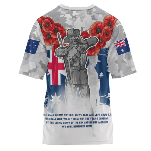 Australia Illawarra and St George Anzac T-shirt - Anzac Soldier T-shirt Australia Illawarra and St George Anzac T-shirt - Anzac Soldier T-shirt