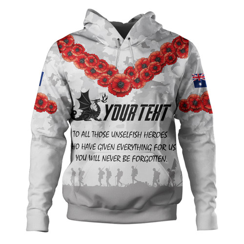 Australia Dragons Anzac Hoodie - Custom Anzac St.George Hoodie Australia Dragons Anzac Hoodie - Custom Anzac St.George Hoodie