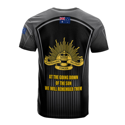 Australia Anzac Day Custom T-Shirt - Remembrance Day Lest We Forget Special Black T-Shirt2