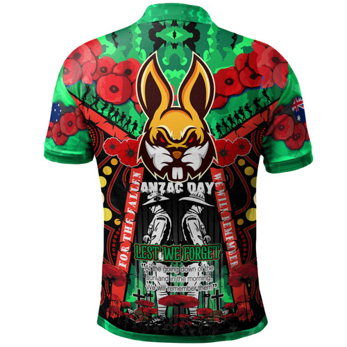 South Sydney Rabbitohs Anzac Watercolour Custom Polo Shirt - Remembrance Souths With Aboriginal Inspired Poppy Flower Polo Shirt South Sydney Rabbitohs Anzac Watercolour Custom Polo Shirt - Remembrance Souths With Aboriginal Inspired Poppy Flower Polo Shirt