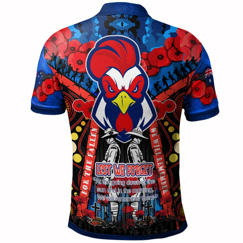 Australia Sydney Anzac Watercolour Custom Polo Shirt - Remembrance Sydney Anzac Day With Poppy Flower Australia Sydney Anzac Watercolour Custom Polo Shirt - Remembrance Sydney Anzac Day With Poppy Flower