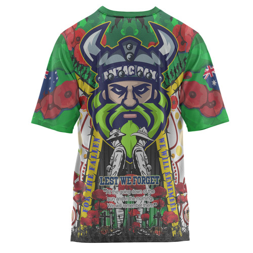 Australia Canberra Anzac Watercolour Custom T-shirt - Remembrance Canberra Anzac Day With Poppy Flower Australia Canberra Anzac Watercolour Custom T-shirt - Remembrance Canberra Anzac Day With Poppy Flower