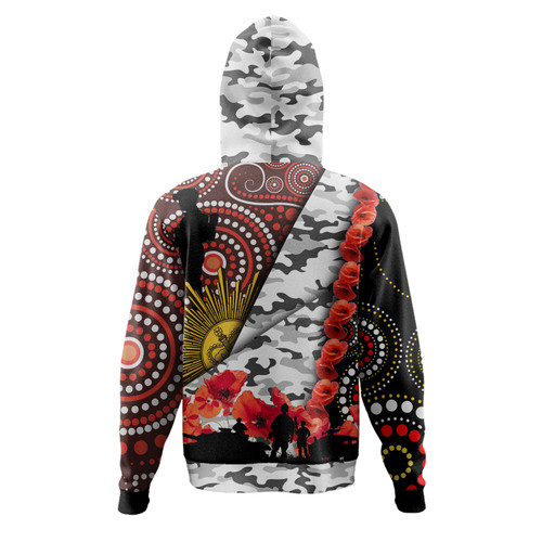 Australia Illawarra and St George Anzac Hoodie - Aboriginal Inspired Pattern Anzac Flowers Hoodie Australia Illawarra and St George Anzac Hoodie - Aboriginal Inspired Pattern Anzac Flowers Hoodie