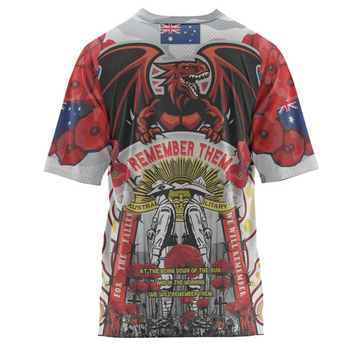 Australia Illawarra and St George Anzac Custom T-shirt - Illawarra and St George ANZAC Day Commemoration Australia Illawarra and St George Anzac Custom T-shirt - Illawarra and St George ANZAC Day Commemoration