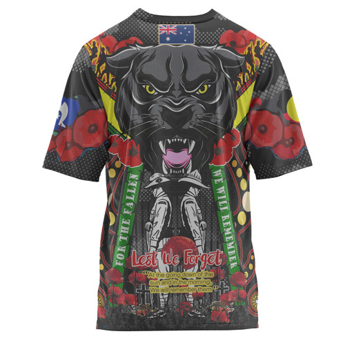 Australia Penrith Anzac Custom T-Shirt - Remembrance Chocolate Soldiers Anzac Day With Poppy Flower Australia Penrith Anzac Custom T-Shirt - Remembrance Chocolate Soldiers Anzac Day With Poppy Flower