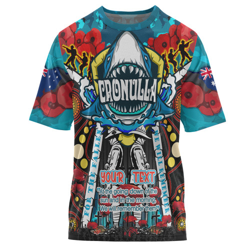 Australia Cronulla Anzac Watercolour Custom T-shirt - Remembrance Cronulla Anzac Day With Poppy Flower T-shirt Australia Cronulla Anzac Watercolour Custom T-shirt - Remembrance Cronulla Anzac Day With Poppy Flower T-shirt