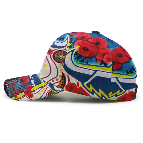North Queensland Anzac Day Watercolour Cap - Custom Remembrance North Queensland With Poppy Flower North Queensland Anzac Day Watercolour Cap - Custom Remembrance North Queensland With Poppy Flower