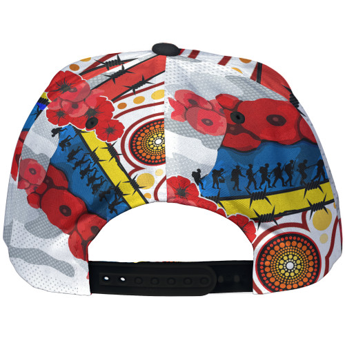 Illawarra and St George Anzac Day Watercolour Custom Cap - Remembrance Illawarra and St George With Poppy Flower Illawarra and St George Anzac Day Watercolour Custom Cap - Remembrance Illawarra and St George With Poppy Flower