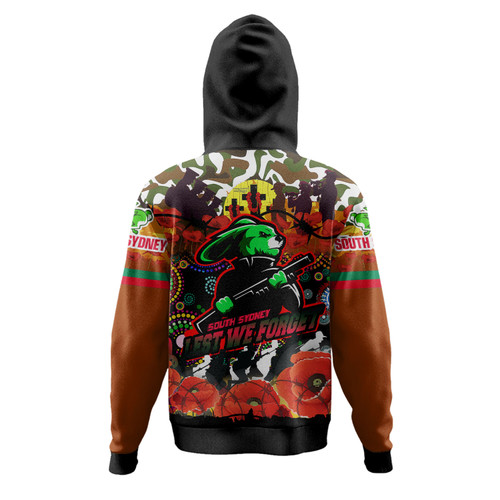 South Sydney Rabbitohs Camouflage Anzac Custom Hoodie - Souths Anzac Day Lest We Forget Spirit Hoodie South Sydney Rabbitohs Camouflage Anzac Custom Hoodie - Souths Anzac Day Lest We Forget Spirit Hoodie