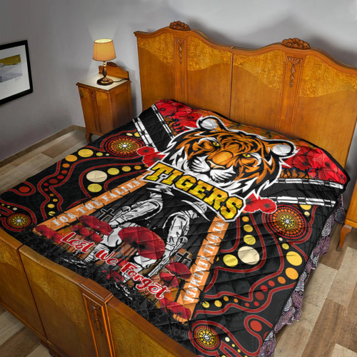 South West Sydney Anzac Day Watercolour Quilt - Custom Remembrance South West Sydney With Poppy Flower