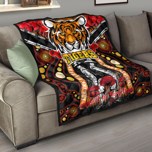 South West Sydney Anzac Day Watercolour Quilt - Custom Remembrance South West Sydney With Poppy Flower