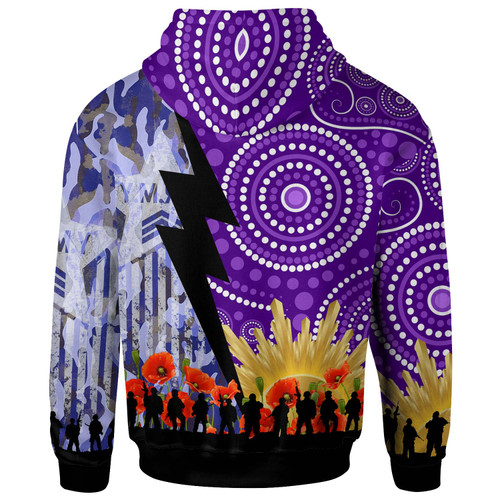 Melbourne Storm Hoodie - Custom Anzac Remembrance Melbourne Storm Aboriginal Inspired Patterns Hoodie Melbourne Storm Hoodie - Custom Anzac Remembrance Melbourne Storm Aboriginal Inspired Patterns Hoodie