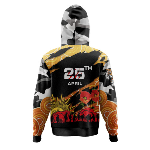 Australia Sydney Anzac Hoodie - Custom Anzac Aboriginal Inspired with Poppy Flower Hoodie Australia Sydney Anzac Hoodie - Custom Anzac Aboriginal Inspired with Poppy Flower Hoodie