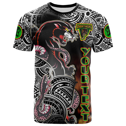 Penrith Polynesian T-shirt - Custom Wild Black Super Penrith Penrith Polynesian T-shirt - Custom Wild Black Super Penrith