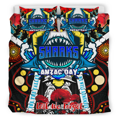 Cronulla Anzac Day Watercolour Custom Bedding Set - Remembrance Cronulla With Poppy Flower Cronulla Anzac Day Watercolour Custom Bedding Set - Remembrance Cronulla With Poppy Flower