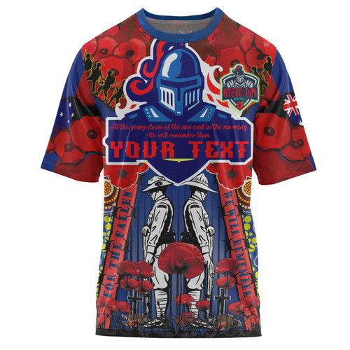 Australia Newcastle Anzac Watercolour Custom T-shirt - Newcastle Anzac Day Commemoration Poppy Flower T-shirt Australia Newcastle Anzac Watercolour Custom T-shirt - Newcastle Anzac Day Commemoration Poppy Flower T-shirt