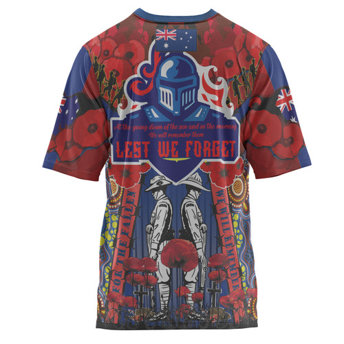Australia Newcastle Anzac Watercolour Custom T-shirt - Newcastle Anzac Day Commemoration Poppy Flower T-shirt Australia Newcastle Anzac Watercolour Custom T-shirt - Newcastle Anzac Day Commemoration Poppy Flower T-shirt
