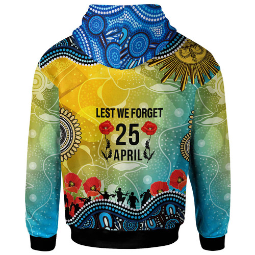 Otago Highlanders Rugby Hoodie - Anzac Otago Highlanders Aboriginal Inspired Pattern Hoodie Otago Highlanders Rugby Hoodie - Anzac Otago Highlanders Aboriginal Inspired Pattern Hoodie