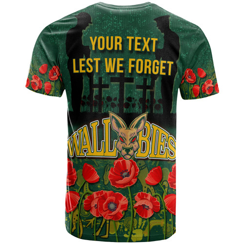 Wallabies Rugby T-shirt - Custom Anzac Wallabies Aboriginal With Animals T-shirt 2 Wallabies Rugby T-shirt - Custom Anzac Wallabies Aboriginal With Animals T-shirt 2