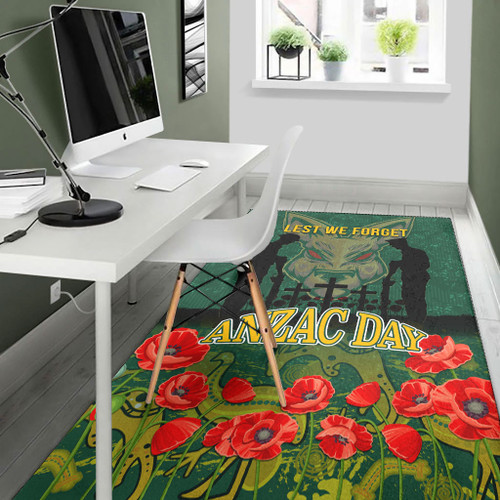 Wallabies Rugby Area Rug - Anzac Wallabies Aboriginal With Animals Area Rug 4 Wallabies Rugby Area Rug - Anzac Wallabies Aboriginal With Animals Area Rug 4