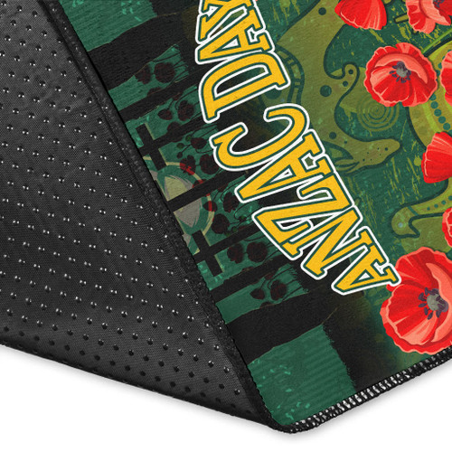 Wallabies Rugby Area Rug - Anzac Wallabies Aboriginal With Animals Area Rug 2 Wallabies Rugby Area Rug - Anzac Wallabies Aboriginal With Animals Area Rug 2