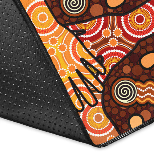 Australia Aboriginal Area Rug - Aboriginal style Dot art Indigenous Friendship concept Australia Aboriginal Area Rug - Aboriginal style Dot art Indigenous Friendship concept