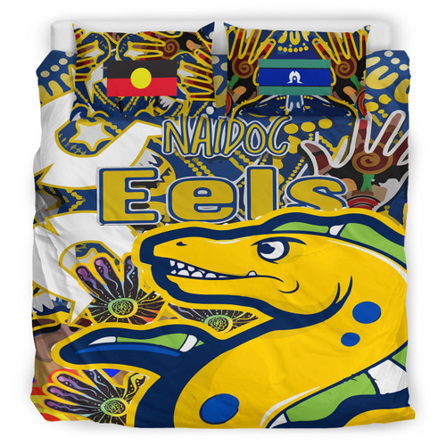 Parramatta Eels Naidoc Custom Bedding Set - Parramatta Eels NAIDOC Week celebrations Parramatta Eels Naidoc Custom Bedding Set - Parramatta Eels NAIDOC Week celebrations
