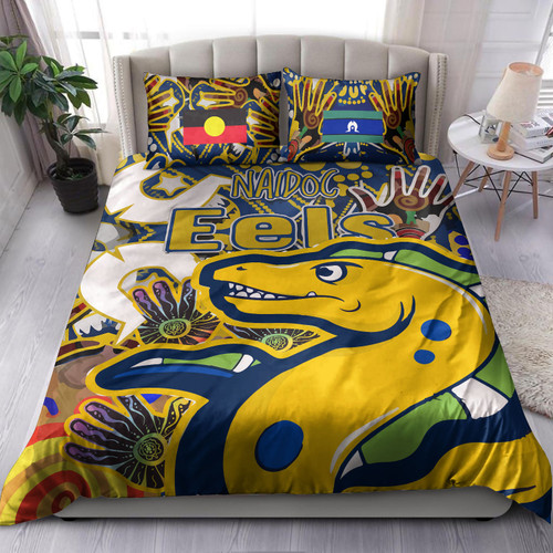 Parramatta Eels Naidoc Custom Bedding Set - Parramatta Eels NAIDOC Week celebrations