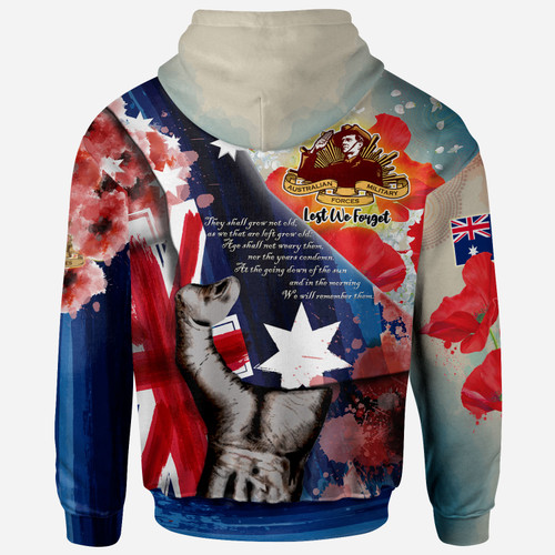 Australia Anzac Day Custom Patronage Hoodie - Anzac Spirit Bloods In My Veins Australia Anzac Day Custom Patronage Hoodie - Anzac Spirit Bloods In My Veins