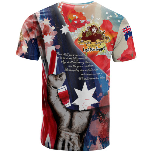 Australia Anzac Day Custom Patronage T-shirt - Anzac Spirit Bloods In My Veins Australia Anzac Day Custom Patronage T-shirt - Anzac Spirit Bloods In My Veins