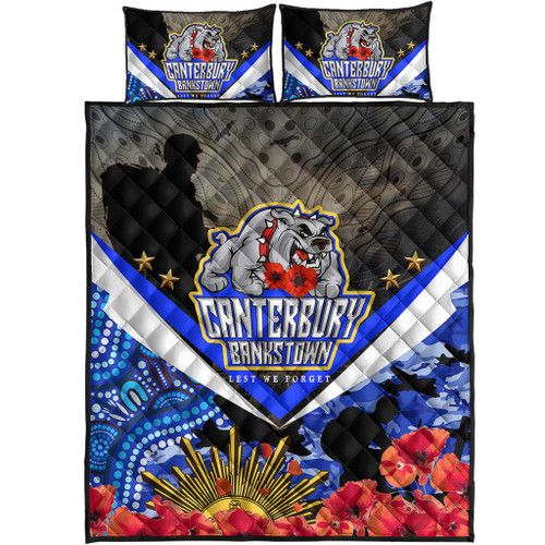 Australia  Anzac Aboriginal Inspired Quilt Bed Set - Poppy Flower Remembrance Day Quilt Bed Set Australia  Anzac Aboriginal Inspired Quilt Bed Set - Poppy Flower Remembrance Day Quilt Bed Set