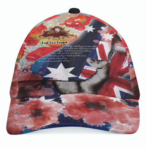 Australia Anzac Day Custom Patronage Cap - Anzac Spirit Bloods In My Veins