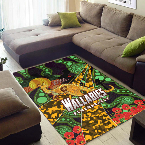 Wallabies Rugby Rug - Anzac Day Aboriginal Inspired Wallabies Kangaroo Rug Wallabies Rugby Rug - Anzac Day Aboriginal Inspired Wallabies Kangaroo Rug