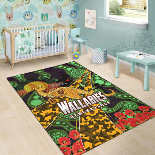 Wallabies Rugby Rug - Anzac Day Aboriginal Inspired Wallabies Kangaroo Rug Wallabies Rugby Rug - Anzac Day Aboriginal Inspired Wallabies Kangaroo Rug