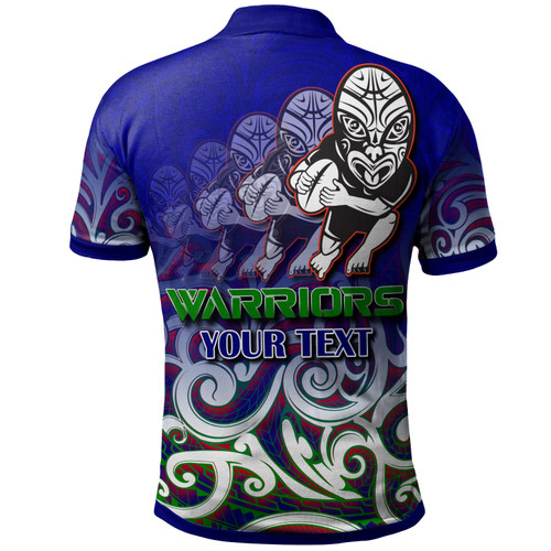 Warriors Rugby Polo Shirt - Custom Warriors Ruby Maori Patterns Polo Shirt 2 Warriors Rugby Polo Shirt - Custom Warriors Ruby Maori Patterns Polo Shirt 2