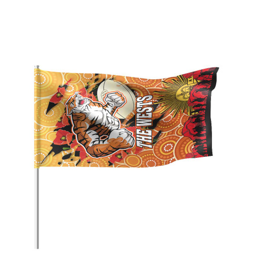 Australia Sydney Anzac Flag - Anzac Aboriginal Inspired with Poppy Flower Flag Australia Sydney Anzac Flag - Anzac Aboriginal Inspired with Poppy Flower Flag