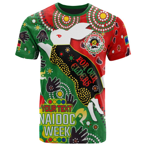 South Sydney Rabbitohs Naidoc T-shirt - Custom Souths Naidoc For Our Elders Watercolour Dot Painting T-shirt South Sydney Rabbitohs Naidoc T-shirt - Custom Souths Naidoc For Our Elders Watercolour Dot Painting T-shirt