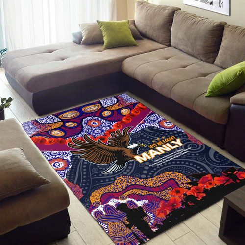 Australia Sea Eagles Anzac Area Rug - Lest We Forget Aboriginal Inspired Patterns Area Rug Australia Sea Eagles Anzac Area Rug - Lest We Forget Aboriginal Inspired Patterns Area Rug
