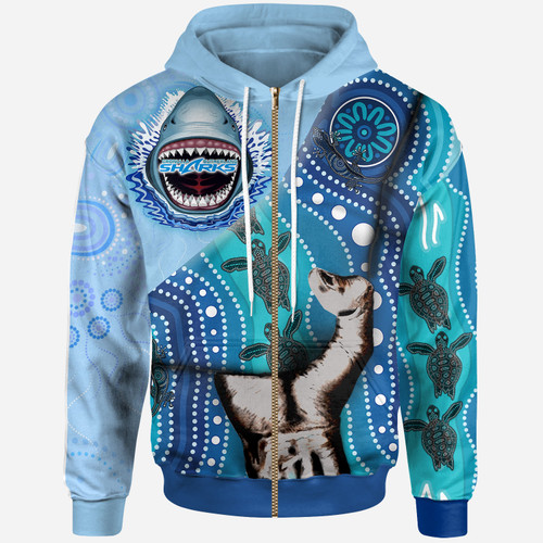 Cronulla Custom Patronage Hoodie - Cronulla Bloods In My Veins